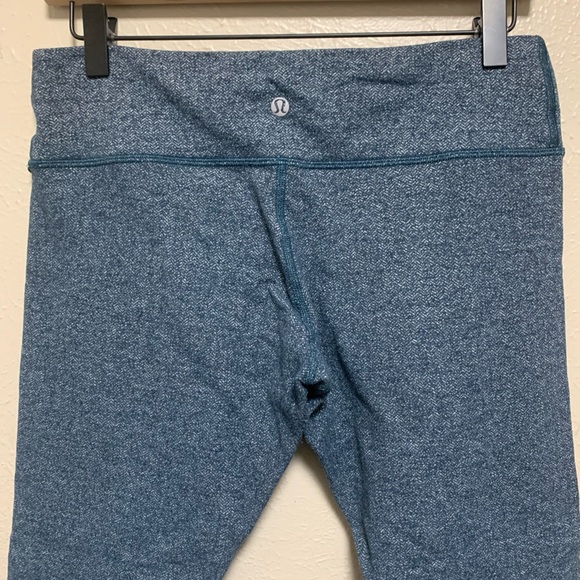 Lululemon teal gray herringbone leggings - Picture 4 of 7